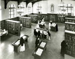 1940s Guzman Library Interior Looking from Above by Dominican University of California