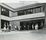 1963 Front Entrance of the Archbishop Alemany Library by Dominican University of California