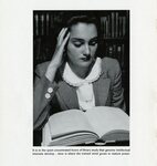 1948 Student Depicted in Viewbook Reading in Guzman Library by Dominican University of California Archives