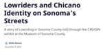 Lowriders and Chicano Identity on Sonoma's Streets by Sheila Alvarez