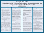 Hiding in plain sight: Acculturative Stress and Self-Concealment Amongst Immigrant College Students